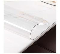 Gruytoie Protector de Mesa Transparente Rectangular 80x130cm, Mantel Transparente de PVC Impermeable, Mantel de PVC Transparente de 1 mm, Lavable, para la Cocina el Comedor