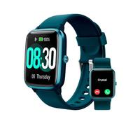 GRV Reloj Inteligente Hombre Mujer con Llamadas, Smartwatch Deportivo con Notificaciones Whatsapp, Batería Larga, Pulsómetro, SpO2, 100+ Modos Deportivos, Podómetro, IP68 para Android iOS (Azul)