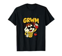 GRWM Ice Cream Lover Dreams Funny Postre Obsessed Trend Camiseta