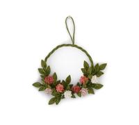 Gry & Sif Corona de fieltro, corona con alcachofa, corona de puerta, decoración de pared, decoración de fieltro, hecha a mano, comercio justo