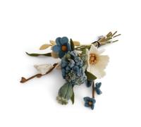 Gry & Sif Hecho a mano y certificado de comercio justo. Elegante diseño danés X Napali artesano | Ramo de flores artificiales de fieltro para decoración elegante del salón, juego de 10 unidades
