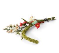 Gry & Sif Hecho a mano y certificado de comercio justo, elegante diseño danés X Napali Artesanos | Roshani Ramo de flores artificiales de fieltro para decoración elegante del salón | Juego de 11