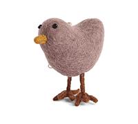Gry & SIF - Pollito de Fieltro para Colgar o Colocar de Pie, Decoración de Pascua y Primavera, Comercio Justo, Hecho a Mano, Estilo Scandi