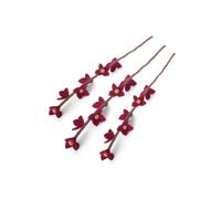 Gry & SIF - Ramas artificiales de fieltro en flor de cerezo, tallo flexible, ramas decorativas, flores de fieltro, flores de cerezo, decoración de primavera, hechas a mano, comercio justo, 43 cm, 3