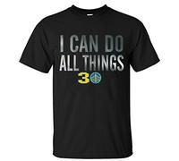 Gryeur Mens Warriors Curry I Can Do All Things T Shirt Large