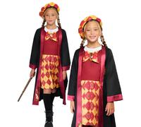 Gryffindor Bata Vestido Lujo Enrique Potter Día Del Libro Disfraz para Niña
