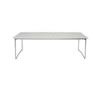 Grythyttan Stålmöbler Mesa de comedor B31 Roble lacado blanco-patas galvanizadas
