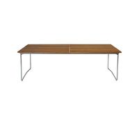 Grythyttan Stålmöbler Mesa de comedor B31 Teca sin tratar - patas galvanizadas