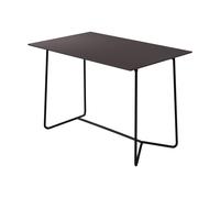 Grythyttan Stålmöbler Mesa High Tech Charcoal laminado compacto con base negra. 110x70 cm