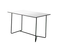 Grythyttan Stålmöbler Mesa High Tech rectangular Blanco laminado compacto-negro