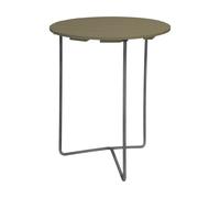 Grythyttan Stålmöbler Mesa Table 6B Verde claro roble-acero galvanizado. Ø60 cm