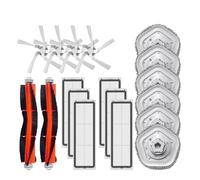 GRZPCJZM Compatible con el Robot Aspirador y fregona autolimpiable Xiaomi BOT W10: Cepillo Lateral Principal, Filtro, Almohadilla de fregona y Caja de repuestos.(Navy Blue)