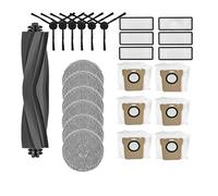 GRZPCJZM Compatible con Las Piezas del Robot Aspirador L20 Ultra / L30Ultra / X20 Pro, Cepillo Lateral Principal, Filtro, mopa, Bolsa y Almohadilla.(Grey)