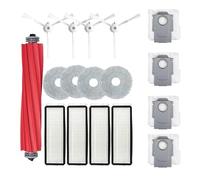 GRZPCJZM Compatible con Q Revo / P10 A7400RR Aspiradora Repuestos Cepillo Lateral Principal Filtro HEPA Paños de Mopa Bolsa Trapo(17PCS Set W)