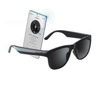 GS01 Smart Bluetooth Gafas de sol de audio con altavoz UV400 lente polarizada Open Ear Música Control táctil, Negro., 52 mm x 160 mm