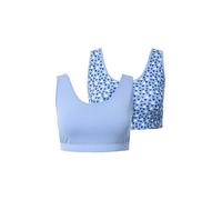 gs1 data protected company 4069787000005 2pcs Bustiers, Sweet Check Sujetador, Azul Helado, 50-52 Mujeres