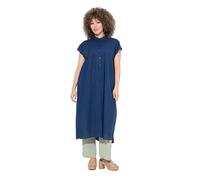 gs1 data protected company 4069787000005 Longbluse mit Biesen, Leicht Transparent Camiseta, Azul Oscuro, 62-64 Mujeres