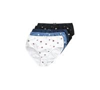 gs1 data protected company 4069787000005 Midislips, 5er-Pack, Blumen/Einfarbig Ropa Interior, Light Velero Blue, 62-64 Mujeres