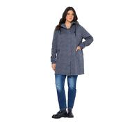 gs1 data protected company 4069787000005 Strickfleece-Jacke, Kapuze, 2-Wege-Zipper Blazer, Marine, 58-60 Mujeres