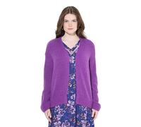 gs1 data protected company 4069787000005 Strickjacke, Kurz, Oversized, Offene Jacke, Wollanteil Sudadera, Morado, 54-56 para Mujer