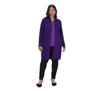 gs1 data protected company 4069787000005 Strickjacke, Lange, Offene Form, Weicher Feinstrick Sudadera, Lirio Oscuro, 50-52 para Mujer