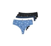 gs1 data protected company 4069787000005 Strings, 5er-Pack, Millefleur/Einfarbig Ropa Interior, Light Velero Blue, 62-64 Mujeres