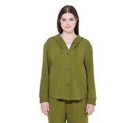 gs1 data protected company 4069787000005 Sudadera con capucha para mujer, verde hoja, 54-56