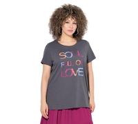 gs1 data protected company 4069787000005 T-Shirt,frontdruck,Soul Full of Love Camiseta, Gris Grafito, 48-50 Mujeres