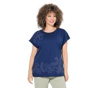 gs1 data protected company 4069787000005 T-Shirt mit Tonigem Puff Print, Oversize Dori Camiseta, Azul Oscuro, 44-46 Mujeres