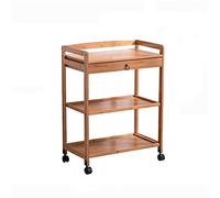 GSACLKES Carritos,Carrito de la Barra de Madera Industrial - Carrito de Servicio de Rodado de Sala de Estar Y Cocina Del Hogar -O para el Comedor de la Barra Del Hogar Soluciones de Entretenimiento Y