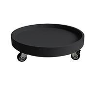 GSACLKES Planta Caddy - Ronda de Laeta de Flores con Ruedas - Rodillo de Planta Interior Al Aire Libre para Plantas Eneta - Soporte de Carretilla de Plástico Duradero/Negro/40 cm / 16 Pulgadas