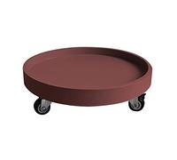 GSACLKES Planta Caddy - Ronda de Laeta de Flores con Ruedas - Rodillo de Planta Interior Al Aire Libre para Plantas Eneta - Soporte de Carretilla de Plástico Duradero/Café/60 cm / 24 Pulgadas