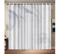 GSAEIMCT Cortinas Opacas Ventanas Salon Blanco Pinceladas Irregulares 2 Piezas 3D Patrón Arte Abstracto Habitacion Infantil Decoración para Dormitorio Termicas Aislantes Frio Y Calor 140 X 200 Cm