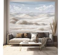 GSAEIMCT Tapiz Campos Colinas 150 X 130 Cm Ilustraciones Naturales Arte Moderno Neutro Acogedor Frío Fantástico Colgante De Pared Dormitorio Sala De Estar Dormitorio Decoración Tela