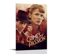 GSARUWEHRH Póster de Crímenes de Pasión para pared, cubierta de lienzo, póster estético vintage, pintura decorativa para sala de estar, dormitorio, 20 x 30 cm, estilo marco