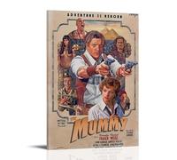 GSARUWEHRH Póster de la momia de 1999 para pared, cubierta de lienzo, póster estético vintage, pintura decorativa para sala de estar, dormitorio, 60 x 90 cm, estilo marco