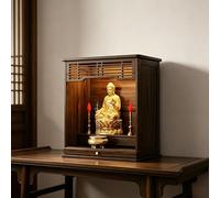 GSATREY Altar Santuario para Buda, Plataforma Elevada con Estante Extraíble, Mesa de Ofrendas Decorativa para Hogar, para Decoración del Hogar(71 * 42 * 70cm/28 * 16.5 * 27.6in)