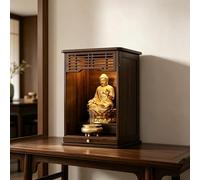GSATREY Altar Santuario para Buda, Plataforma Elevada con Estante Extraíble, Mesa de Ofrendas Decorativa para Hogar, para Decoración del Hogar(43 * 42 * 70cm/16.9 * 16.5 * 27.6in)