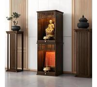 GSATREY Altar Santuario para Buda, Plataforma Elevada con Estante Extraíble, Mesa de Ofrendas Decorativa para Hogar, para Decoración del Hogar(43 * 42 * 138cm/16.9 * 16.5 * 54.3in)
