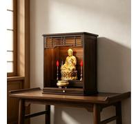 GSATREY Altar Santuario para Buda, Plataforma Elevada con Estante Extraíble, Mesa de Ofrendas Decorativa para Hogar, para Decoración del Hogar(61 * 42 * 70cm/24 * 16.5 * 27.6in)