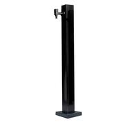 GSATREY Columna de Agua de Jardín Acero Inoxidable Cuadrada, Fuente de Agua Anticongelante para Jardín, Estación Dispensadora de Agua para Jardín, Diseño Vertical para Uso en Exteriores(95cm/37.4in)