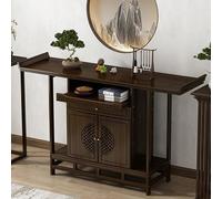 GSATREY Gabinete de Meditación, Templo Personal del Altar del Altar de Madera, Pedestal de Soporte de Escultura de la Estatua de Buda, para Sala y Oración en Casa(Brown,150 * 108cm/59.1 * 42.5in)