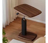 GSATREY Mesa Auxiliar Regulable, Mesa de Centro en Forma de C con Rotación de 360°, Mesita de Noche/Living, Fácil Montaje, para Dormitorio, Salón, Oficina(Black1)