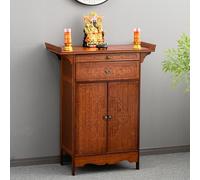 GSATREY Mesa de Altar, Altar de Mesa de Meditación con Almacenamiento, Mueble de Escritorio para Guardar Frascos y Plantas de Té, para Oraciones, AdivinacióN, AdoracióN(Red,80 * 56.5cm/31.5 * 22.2in)