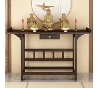 GSATREY Mesa De Altar Budista, Mesa De Altar Personal, Encimera Ampliada, Suministros de Brujería, para Decoración Budista del Hogar, para Oraciones, Adoración(120 * 29 * 81cm/47.2 * 11.4 * 31.9in)