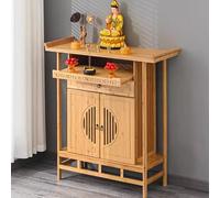 GSATREY Mesa de Altar, Mesa Ofrenda con Pedestal de Gabinete Chino, Altar de Oración para Oraciones Adivinación Y Culto, para Sala y Oración en Casa(Yellow,100 * 40cm/39.4 * 15.7in)