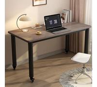 GSATREY Mesa de Cama con Ruedas, Mesa Auxiliar Móvil de Madera, Carrito para Computadora Portátil, Marco Giratorio de 360°, para Salón, Dormitorio(Black1,80 * 50cm/31.5 * 19.7in)