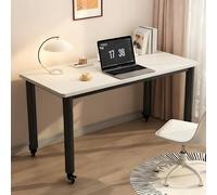 GSATREY Mesa de Cama con Ruedas, Mesa Auxiliar Móvil de Madera, Carrito para Computadora Portátil, Marco Giratorio de 360°, para Salón, Dormitorio(Black3,120 * 50cm/47.2 * 19.7in)