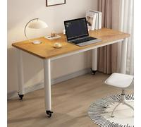 GSATREY Mesa de Cama con Ruedas, Mesa Auxiliar Móvil de Madera, Carrito para Computadora Portátil, Marco Giratorio de 360°, para Salón, Dormitorio(White1,100 * 50cm/39.4 * 19.7in)