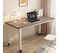 GSATREY Mesa de Cama con Ruedas, Mesa Auxiliar Móvil de Madera, Carrito para Computadora Portátil, Marco Giratorio de 360°, para Salón, Dormitorio(White2,80 * 50cm/31.5 * 19.7in)